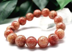 【送料無料】ブレスレット アクセサリ— ストロベリーラウンドブレスレット135mm rare 5a natural strawberry quart...