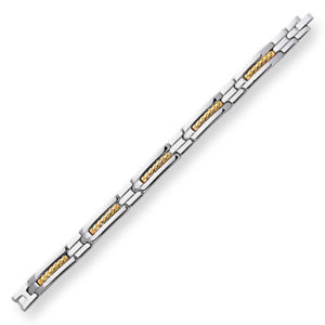 ̵ۥ֥쥹åȡꡡƥ쥹󥯥kɥ֥쥹åstainless steel link 107mm mens 18k gold 10mm bracelet 85