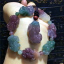 【送料無料】ブレスレット アクセサリ— ペンダントブレスレットセットnatural purple green agate gemstone grag...
