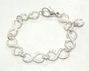 【送料無料】ブレスレット　アクセサリ—　ブレスレットシルバーハンドメイドwomen bracelet silver 925 infinite handmade b32