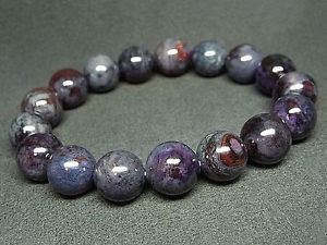【送料無料】ブレスレット アクセサリ— ラウンドブレスレット115mm rare 5a natural blue purple sugilite g...