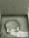 【送料無料】ブレスレット アクセサリ— アレキサンダーマックイーングレースカルブレスレットカフalexander mcqueen grey skull bracelet cuff, boxed perfect gift