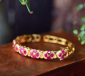 【送料無料】ブレスレット アクセサリ— ファッションミャンマールビーシルバーブレスレットcertified fashion myanmar ruby...