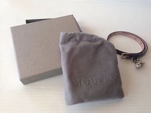 【送料無料】ブレスレット　アクセサリ—　アレグザンダーmcqueen authentic nwtダブルラップブレスレットorig315alexander mcqueen authentic nwt coated leather double wrap bracelet orig 31