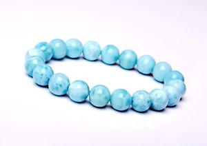 楽天hokushin【送料無料】ブレスレット　アクセサリ—　95mmbeautiful atural blue larimar gem grade waterpattern beads bracelet95mm beautiful atural blue larimar gem grade water