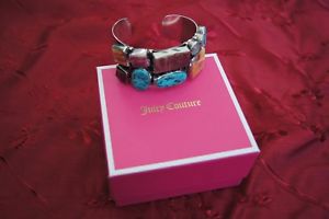 【送料無料】ブレスレット　アクセサリ—　シルバーカフブレスレットsam piasso sterlin silver cuff bracelet with gem stones