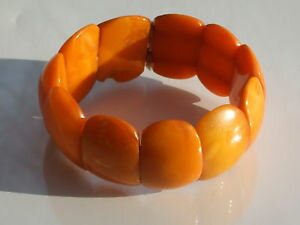 ̵ۥ֥쥹åȡꡡapprox 29cmbeautiful bracelet old real natural amber inwidth approx 2,9cm