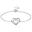 【送料無料】ブレスレット　アクセサリ—　925 スターリングラブm1l4ブレスレット2925 sterling silver love double ring adjustable bracelet for women m1l4