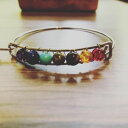 【送料無料】ブレスレット　アクセサリ—　カフヒーリングブレスレットcuff 7 chakras healing bracelet