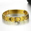 【送料無料】ブレスレット　アクセサリ—　ニューステンレス fashion gold plated charming stainless steel bracelet for men