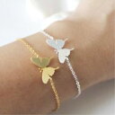 yzuXbg@ANZT?@uXbg`F[S[hVo[J[uXbgbutterfly charm bracelet hand chain gold silver color womens bracelets