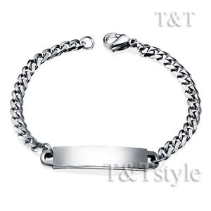 ̵ۥ֥쥹åȡꡡt14cmbbr153st 35mmƥ쥹id֥쥹åtamp;t 35mm stainless steel curb chain id bracelet for children 14cm bbr153s