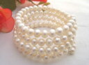 【送料無料】ブレスレット アクセサリ- パールwhite pearl bracelet