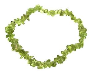 【送料無料】ブレスレット　アクセサリ—　ペリドットチップブレスレットperidot gemstone chip bracelet