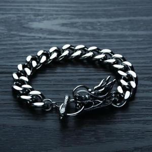 【送料無料】ブレスレット　アクセサリ—　ステンレスドラゴンチェーンブレスレットブレスレッツpretty punk stainless steel dragon chain bracelet street bracelets jewelry