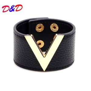 【送料無料】ブレスレット　アクセサリ—　ジュエリーbig leather bracelet simple wide bracelet jewelry