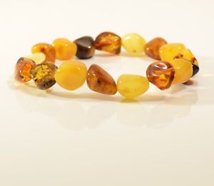 ブレスレット　アクセサリ—　バルトマルチカラーサイズ88 gr c2398natural genuine baltic amber multicolor bracelet adult size 8,8 gr c2398