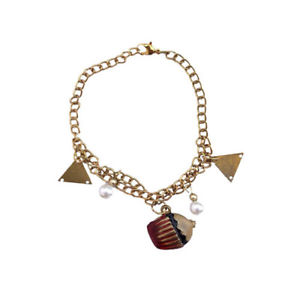 【送料無料】ブレスレット アクセサリ— ブレスレットパールマフィンブレスレットカップケーキファッションジュエリーbracelet pearl cha...