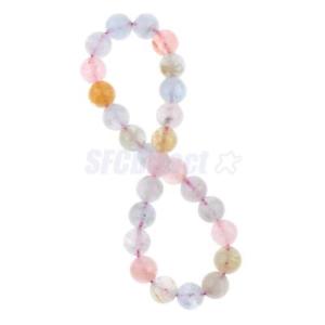 【送料無料】ブレスレット　アクセサリ—　ラウンドビーズブレスレットキャンディカラーcharm natural stone round beads bracelet morganite candy color for girl gift