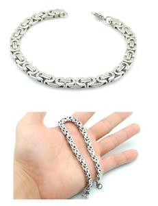 【送料無料】ブレスレット　アクセサリ—　シルバーアステカステンレススチールブレスレットソリッド21cm bold silver aztec stainless steel 316l bracelet solid