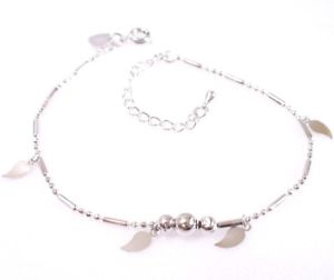 【送料無料】ブレスレット アクセサリ— ブレスレットホワイトゴールドメッキgirl adjustable anklet bracelet white...