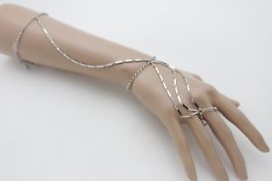 yzuXbg@ANZT?@t@bVnh`F[A[uXbgX[uOXghwomen long silver metal fancy fashion hand chain arm bracelet slave ring strands