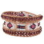 ̵ۥ֥쥹åȡꡡܥإߥͥåȥӡ֥쥹åȥϥɥᥤɥ奨꡼֥쥹åȥåkelitch bohemia garnet beads 3 wrap bracelets handmade jewelry summer bracelets