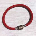 【送料無料】ブレスレット　アクセサリ—　ロッソコンrosso filo con ottone gancetto bracciale 18cm lunghezza