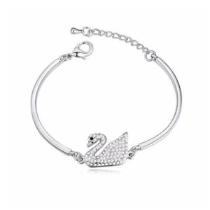 【送料無料】ブレスレット　アクセサリ—　ブレスレットジョンソンホワイトビーズフラワーボールクリスタルクリアswan bracelet exquisite betsey johnson white bead flower ball us clear crystal