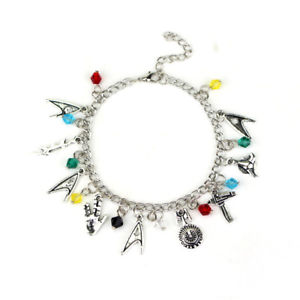 yzuXbg@ANZT?@v[NX^[gbNuXbgt@as fr36615 plaque star trek charm bracelet pour le film fans chaine en alliage