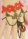 yzuXbg@ANZT?@SVbNrNgAobN[^uXbguXbgmtb51 red gothic victorian baroque lolita bracelet bracelet floral flower