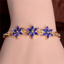 【送料無料】ブレスレット アクセサリ- デブラットチェーンas de38513 deauen dame gelbgold farbe 4 farben blatt cz kupfer zirkonia chain