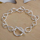 【送料無料】ブレスレット　アクセサリ—　プラークブレスレットブレスレットリンクas fr38059 925 bijoux en plaque 8 forme bracelet aucun chaine bracelets link