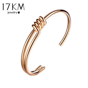 【送料無料】ブレスレット　アクセサリ—　カフブレスレットレas fr51538 2 couleur manille cuff bracelet pour les femmes en metal femme plaqu