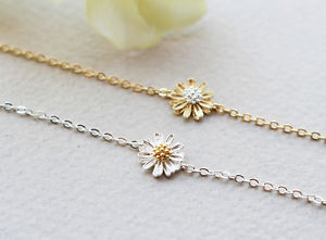 【送料無料】ブレスレット アクセサリ— デイジーフラワーブレスレットシンプルジュエリーsmall daisy flower bracelet, br...