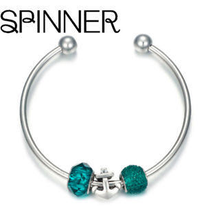 【送料無料】ブレスレット アクセサリ— スライバプラークブレスレットフィットブレスレットas fr34471 sliver plaque charm bracelet ancre pour femmes fit cuivre bracelets