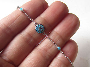 【送料無料】ブレスレット　アクセサリ—　フェイトlaturqueトルコ925ブレスレットfait la main turque bijoux turquoise 925 argent sterling braceletのサムネイル
