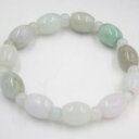【送料無料】ブレスレット アクセサリ— ファイングリーンヒスイビーズブレスレットfine green grade a jade jadeite womens smooth oval bead bracelet 10x8mm(4)