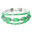 【送料無料】ブレスレット　アクセサリ—　デプラタコンヴェルデ5xpulsera de plata tibetana con jade verde a2t7