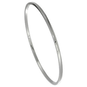 ̵ۥ֥쥹åȡꡡƥ쥹ɡॹåץ᥿֥쥹å2 mm stainless steel dome slip rigid bracelet, measures 178cm 203cm