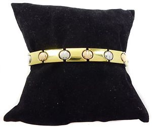 【送料無料】ブレスレット　アクセサリ—　ステンレススチールパネルリンクブレスレットstainless steel..