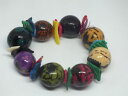 【送料無料】ブレスレット アクセサリ- ストレッチブレスレットカラフルプラスチックビーズワイドニースbeautiful stretch bracelet chunky bold colorful plastic beads 78 wide nice