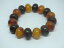̵ۥ֥쥹åȡꡡȥå֥쥹åȥ֥饦󥴡ɥȡץ饹åӡ磻ɥˡbeautiful stretch bracelet marbled brown gold tone plastic beads 58 wide nice