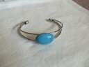 【送料無料】ブレスレット アクセサリ— カフブレスレットシルバーターコイズワイドbeautiful cuff bracelet silver ton...