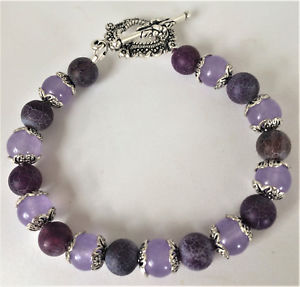 【送料無料】ブレスレット アクセサリ— アレクサンドライトビーズブレスレットsilver plated natural alexandrite purple agate gemstone beaded bracelet