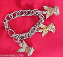 yzuXbg@ANZT?@`F[uXbgsilver tone chain bracelet with gold tone monthly angels