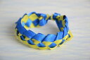 yzuXbg@ANZT?@uXbgbracelet handmade blue yellow braid slivers smashing accessory for summer