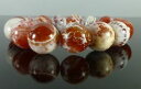 【送料無料】ブレスレット アクセサリ— カニクリスタルビーズストレッチブレスレットchunky crab fire agate gemstone crystal beaded stretch bracelet 14mm(4)
