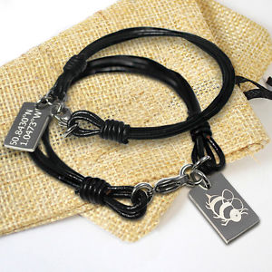 ̵ۥ֥쥹åȡ—ѡʥ饤Хå֥쥹åleather bracelet with personalised...