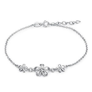 【送料無料】ブレスレット アクセサリ— デイジーブレスレットfree shipping sterling silver daisy flower a...